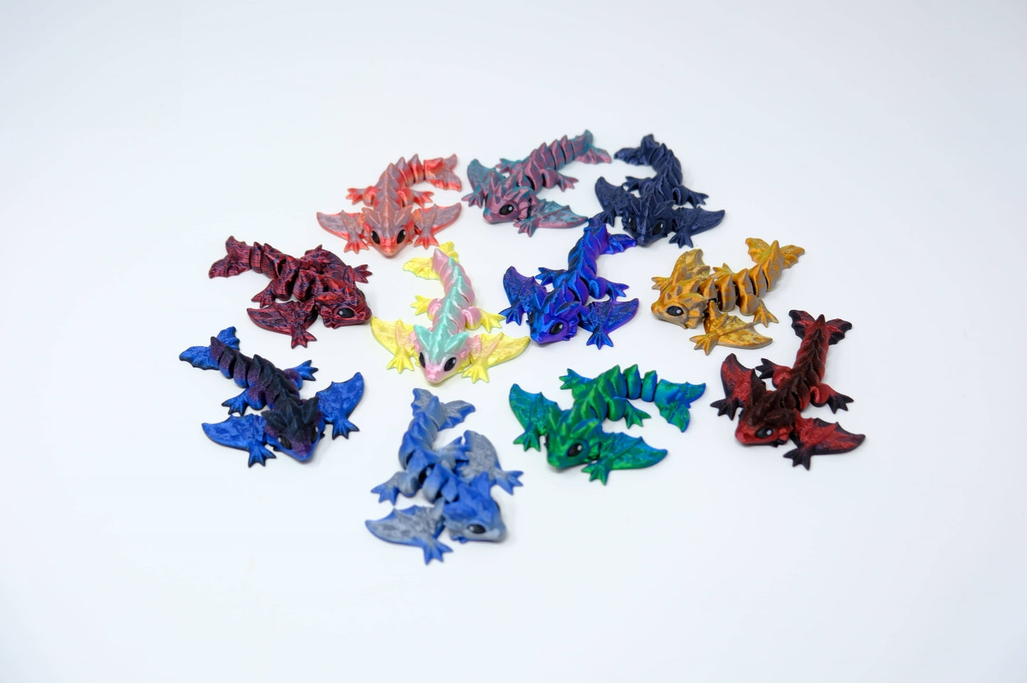 Tiny Wyvern Dragon - Articulated Flexi Toy, Cinderwing3D