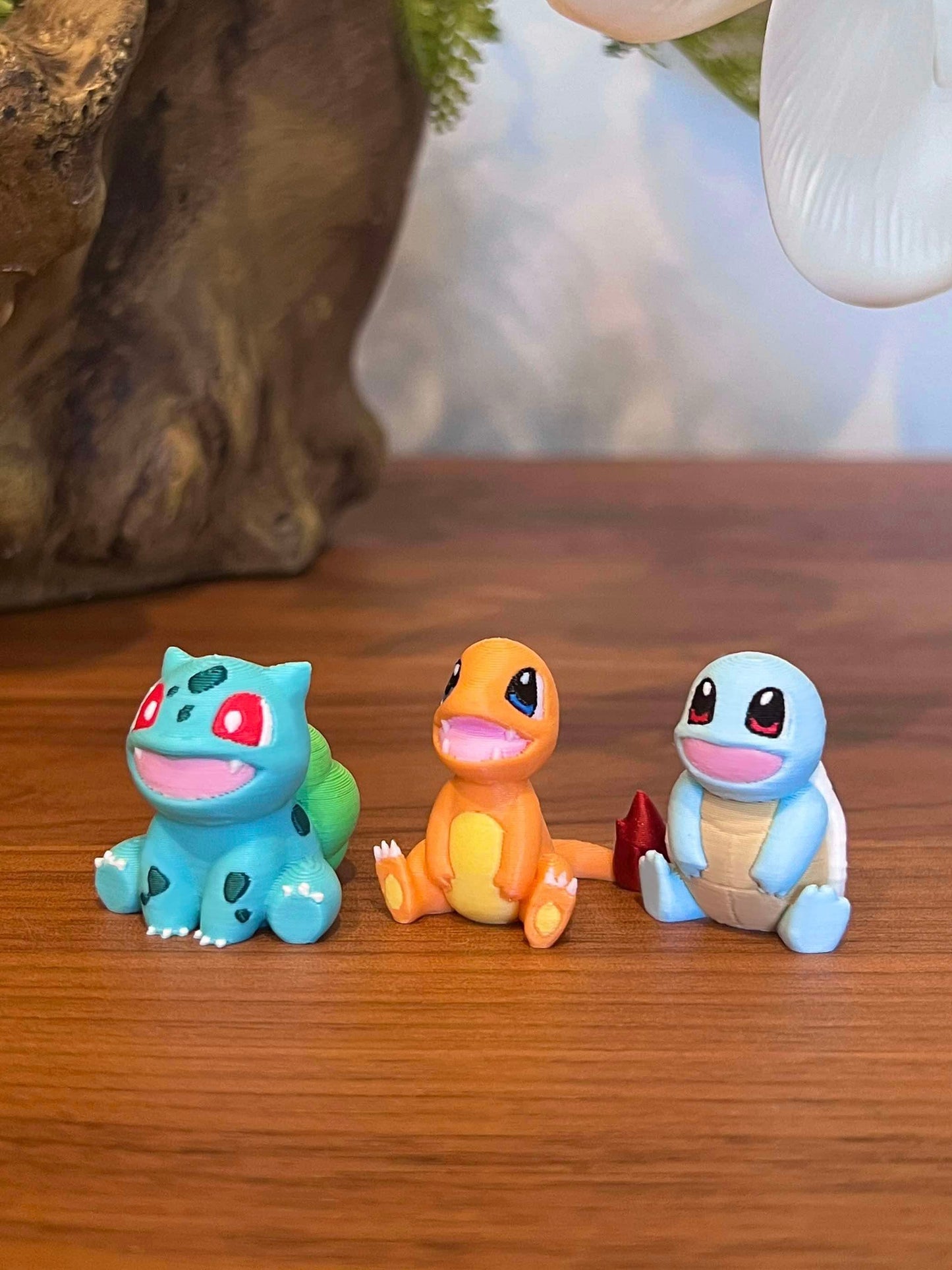 Cute Charmander, Bulbasaur, Squirtle Figurines - Gen 1 Starters