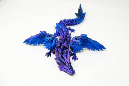 Winged Crystal Dragon - Articulating Flexi, Cinderwing3D